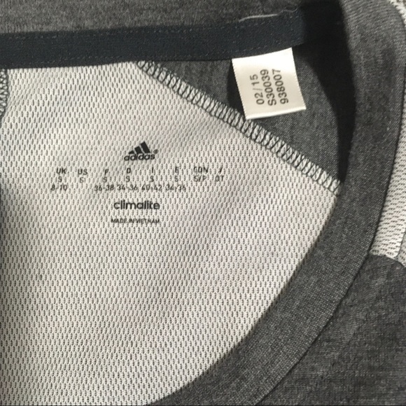 Adidas Climalite Gray Short Sleeve Tunic Top - Picture 3 of 6